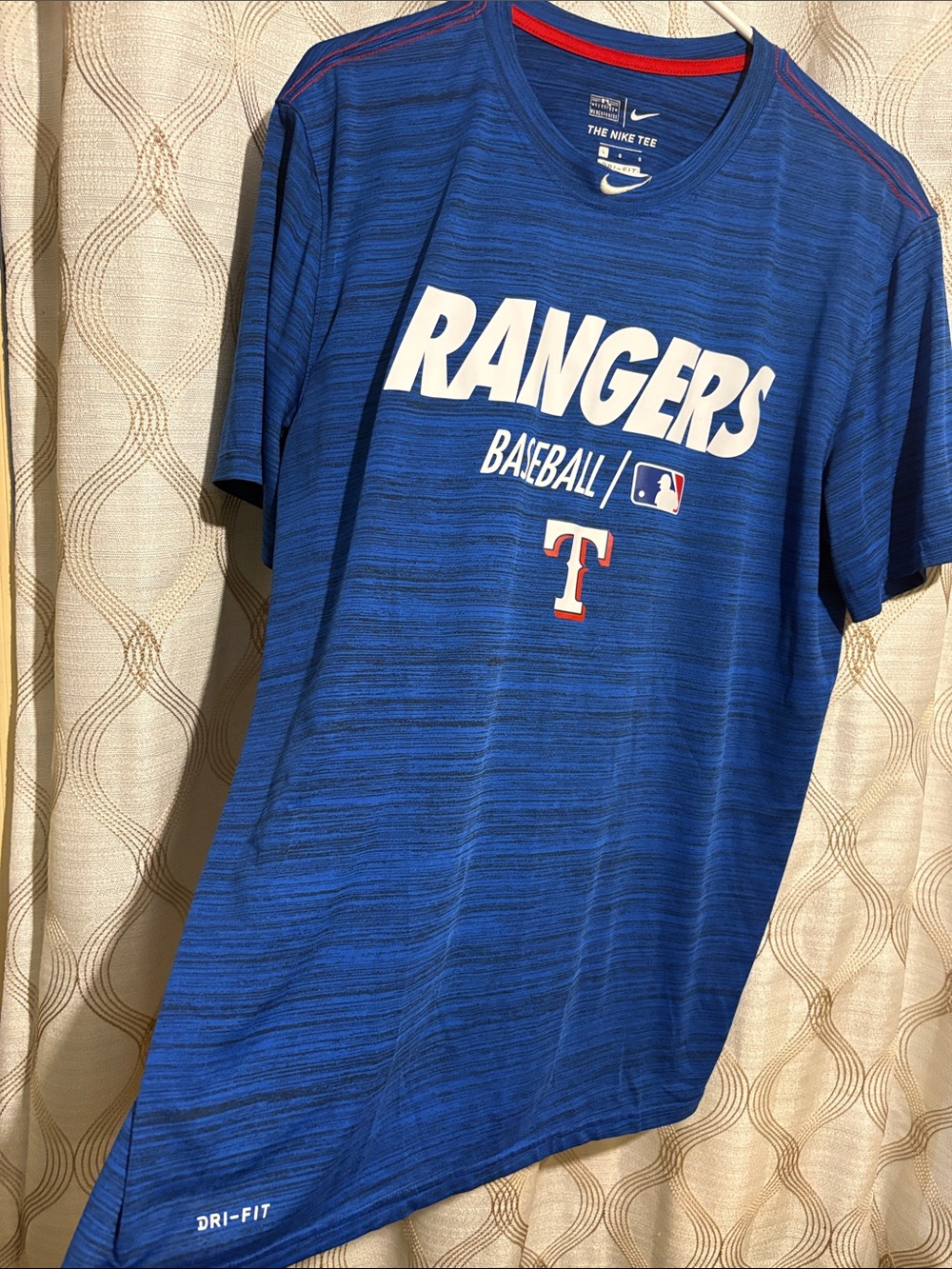 Nike Royal Blue Rangers Baseball Dri-FIT Tee